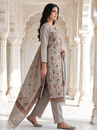 Shishir Kirtiya Unstitched Embroidered Suit Set