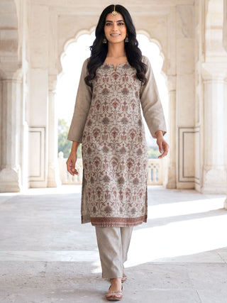 Shishir Kirtiya Unstitched Embroidered Suit Set