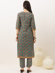 Rozana Parizaad Set Of Kurta Pants Kota Doria Dupatta