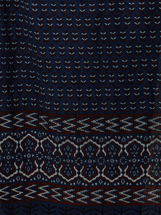 Hand Block Printed Cotton Fabric Per Meter - F001F2736