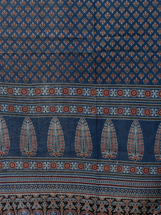 Hand Block Printed Cotton Fabric Per Meter - F001F2740