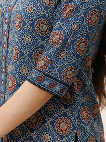 Ajrakh Ruhani Set Of Kurta Pants Dupatta