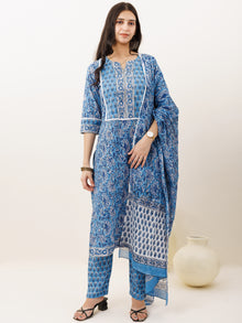 Rozana Andaz Set Of Kurta Pants Dupatta