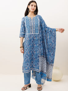 Rozana Andaz Set Of Kurta Pants Dupatta