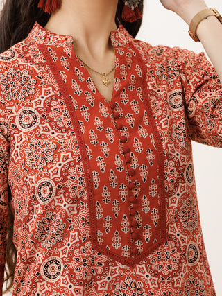 Ajrakh Rangrez Kurta