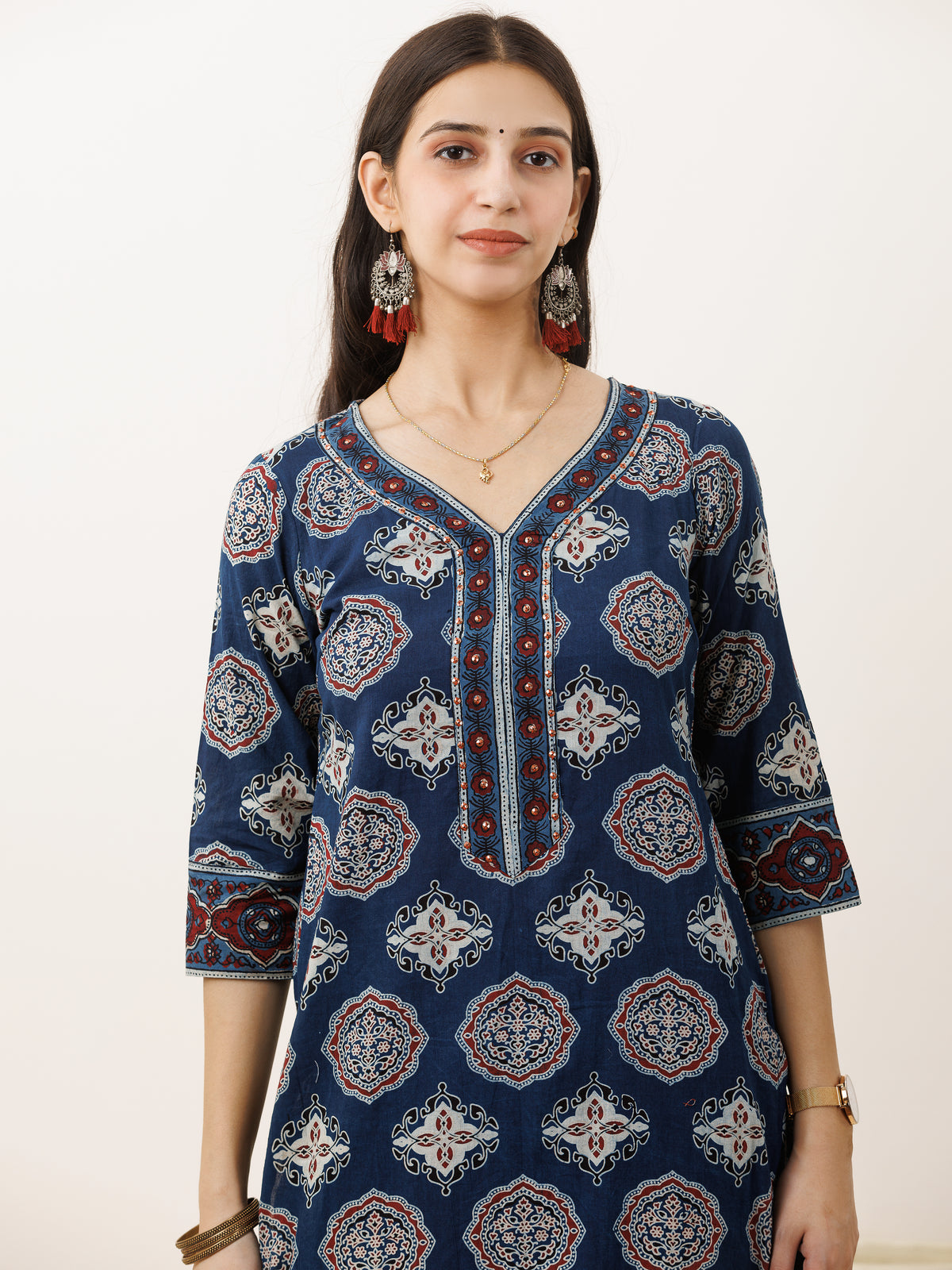 Ajrakh Mohak Kurta