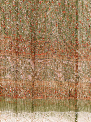 Hand Block Printed Cotton Fabric Per Meter - F001F2730