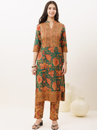 Rozana Afsana Set Of Kurta Pants Dupatta