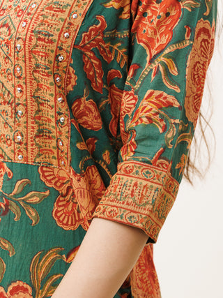 Rozana Afsana Set Of Kurta Pants Dupatta