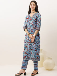 Rozana Nazar Set Of Kurta Pants Dupatta