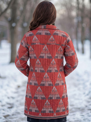 Shishir Zoha Ajrakh Quilted Reversible Jacket