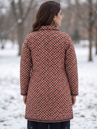 Shishir Zoha Ajrakh Quilted Reversible Jacket