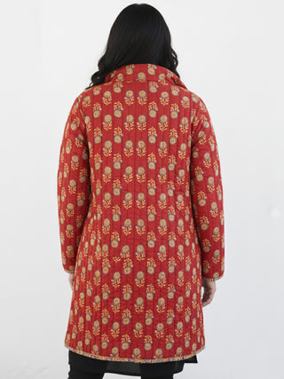 Shishir Ridha Ajrakh Quilted Reversible Jacket