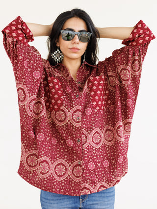 Mehreen Oversized Cotton Shirt