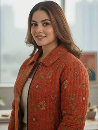 Shishir Aina Quilted Reversible Jacket