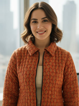 Shishir Aina Quilted Reversible Jacket