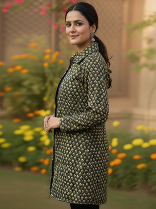 Shishir Veena Quilted Reversible Jacket