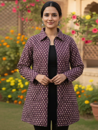 Shishir Veena Quilted Reversible Jacket