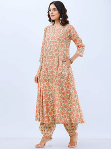 Aina Meher Set Of Kali Kurta Pants Dupatta