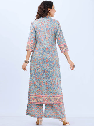 Aina Ruh Set Of Kurta Pants Kota Dupatta