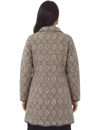Shishir Pallavi Ajrakh Quilted Reversible Jacket