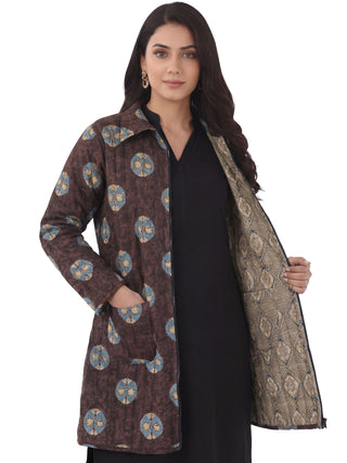 Shishir Pallavi Ajrakh Quilted Reversible Jacket