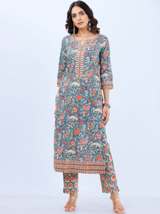 Aina Nisha Set Of Kurta Pants Dupatta