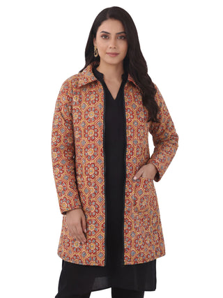 Shishir Ridha Ajrakh Quilted Reversible Jacket