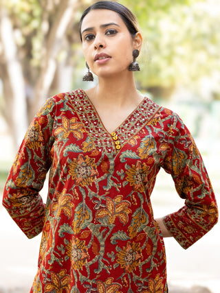 Roz Tania Set Of Kurta Pants Dupatta