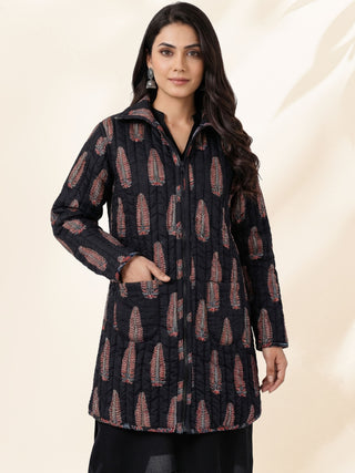 Shishir Gargi Ajrakh Quilted Reversible Jacket