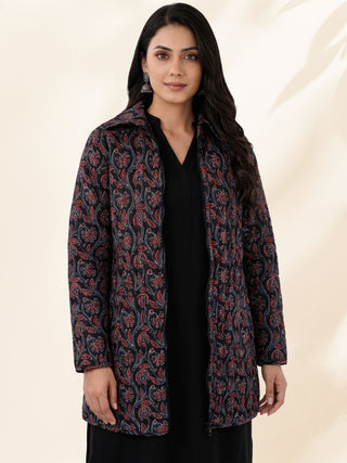 Shishir Gargi Ajrakh Quilted Reversible Jacket