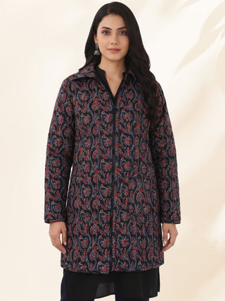 Shishir Gargi Ajrakh Quilted Reversible Jacket