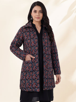 Shishir Gargi Ajrakh Quilted Reversible Jacket
