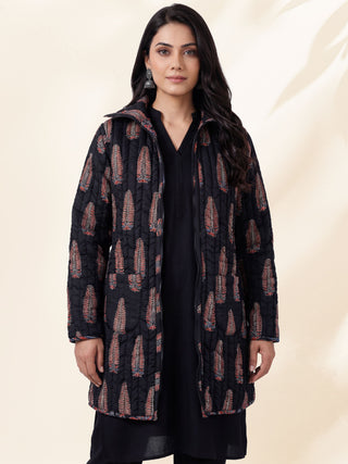 Shishir Gargi Ajrakh Quilted Reversible Jacket