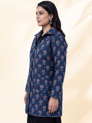 Shishir Kaavya Ajrakh Quilted Reversible Jacket