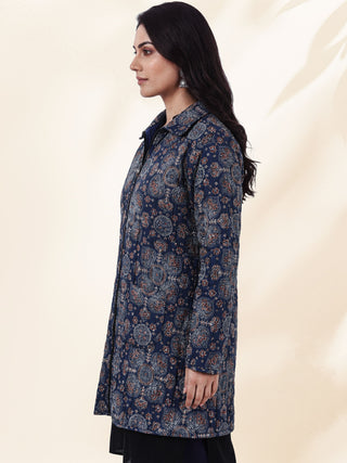 Shishir Kaavya Ajrakh Quilted Reversible Jacket