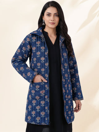 Shishir Kaavya Ajrakh Quilted Reversible Jacket
