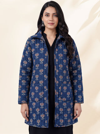 Shishir Kaavya Ajrakh Quilted Reversible Jacket