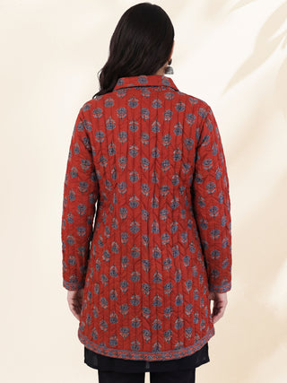 Shishir Ziya Ajrakh Quilted Reversible Jacket