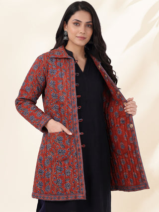 Shishir Ziya Ajrakh Quilted Reversible Jacket