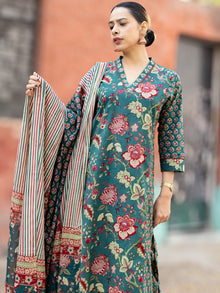 Roz Zia Set Of Kurta Pants Dupatta