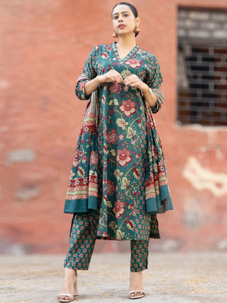 Roz Zia Set Of Kurta Pants Dupatta