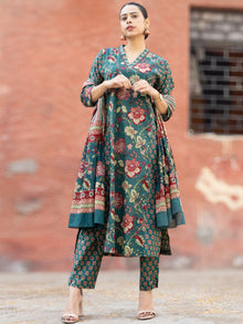 Roz Zia Set Of Kurta Pants Dupatta