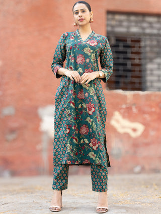 Roz Zia Set Of Kurta Pants Dupatta