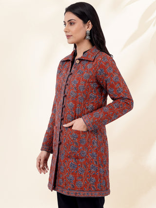 Shishir Ziya Ajrakh Quilted Reversible Jacket