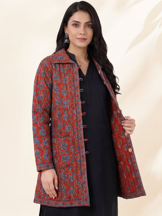Shishir Ziya Ajrakh Quilted Reversible Jacket