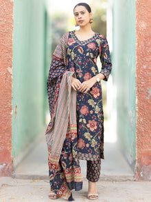 Roz Dia Set Of Kurta Pants Dupatta