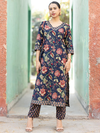 Roz Dia Set Of Kurta Pants Dupatta