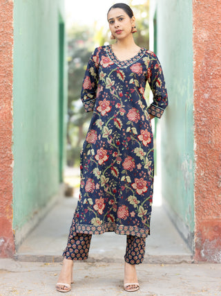 Roz Dia Set Of Kurta Pants Dupatta