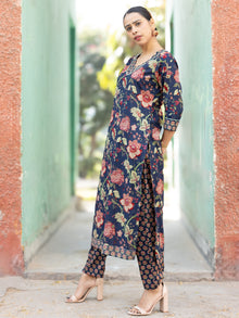 Roz Dia Set Of Kurta Pants Dupatta